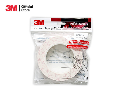 3เอ็ม โฟมเทปสีขาว ขนาด 24 มม. X 5 ม. PW21