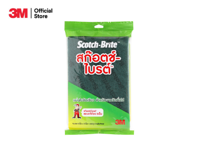 สก๊อตช์-ไบรต์™ แผ่นไยขัดสีเขียว สำหรับงานขัดทำความสะอาดทั่วไป
