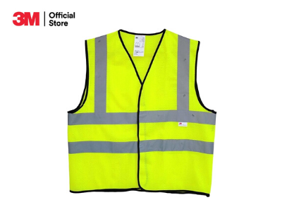 3เอ็ม เสื้อกั๊กสะท้อนแสง สีเหลืองมะนาว ขนาดกลาง